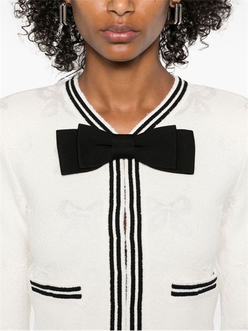 Jacquard Bow Jacket SELF PORTRAIT | RS25111CCREAM